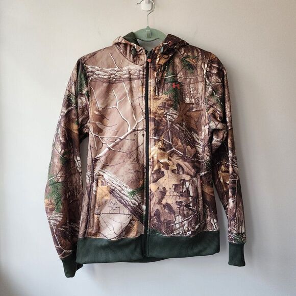 REALTREE X UNDER ARMOUR JACKET | Cold Gear | Loose fit | Women’s Medium Camo - Picture 1 of 10